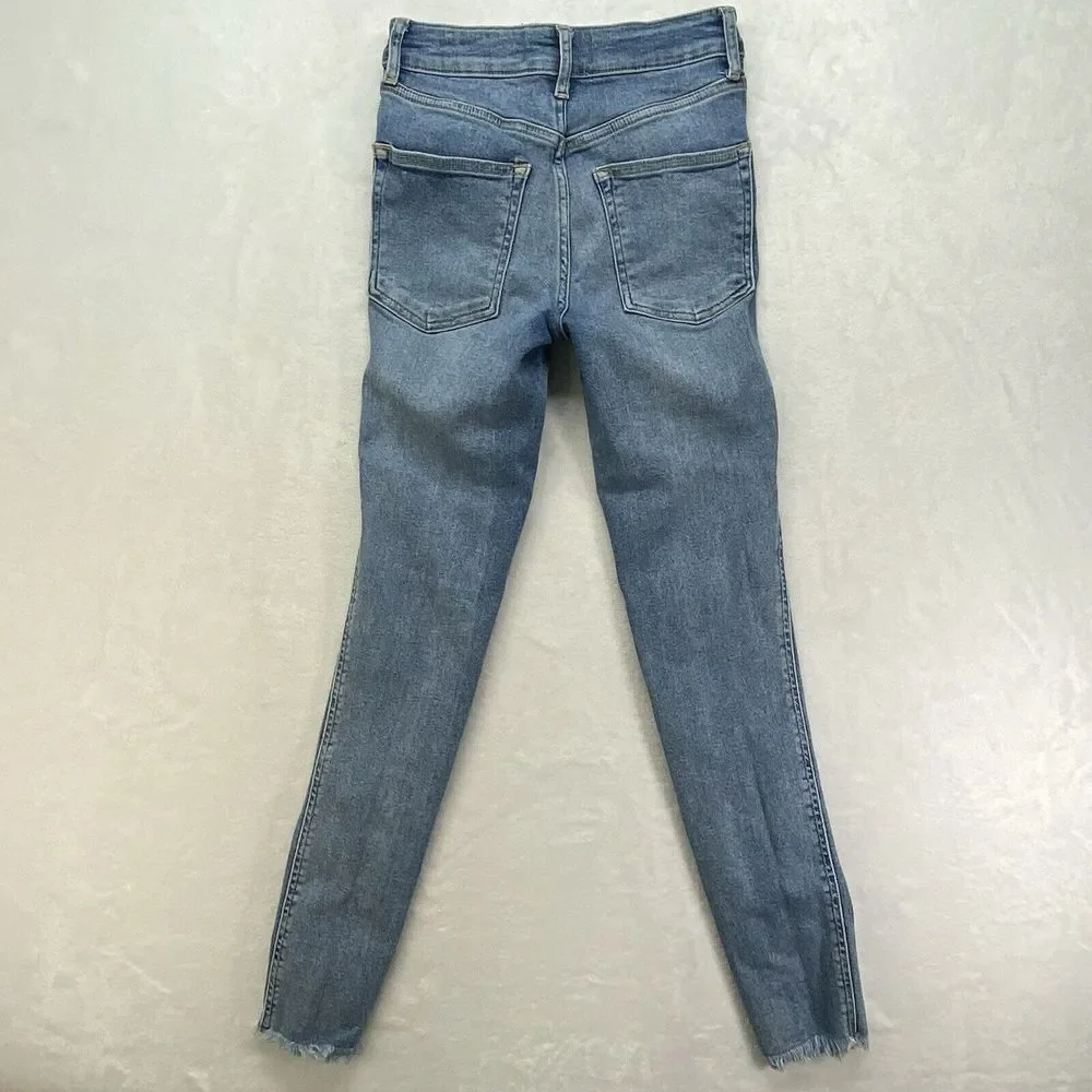 Free People‎ X We The Free Jeans Womens 26 skinny raw hem high rise